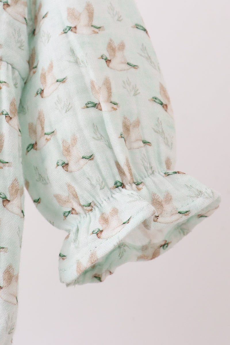 Premium duck print muslin bubble