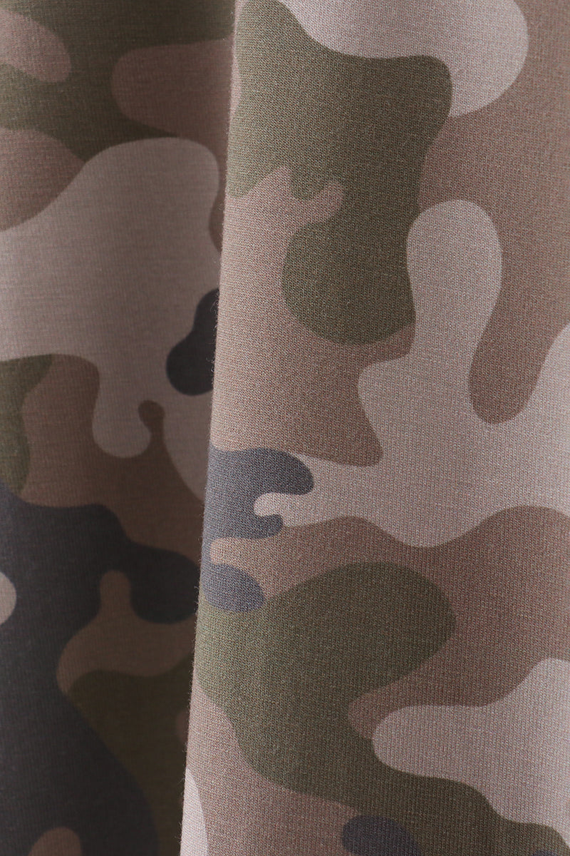 Camouflage bamboo pajama set