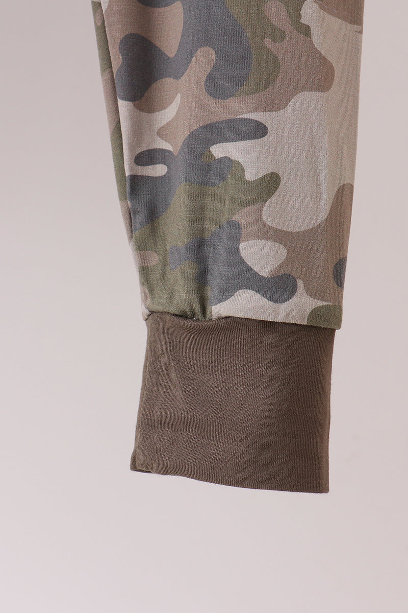 Camouflage bamboo pajama set