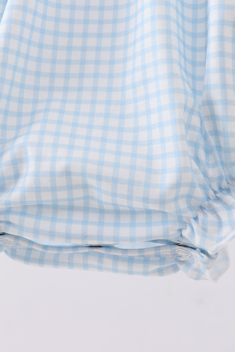 Blue golf cart smocked bubble