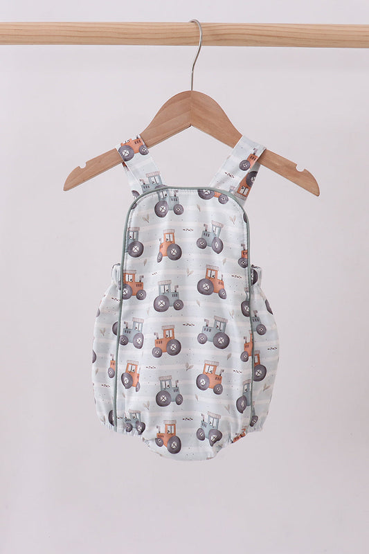 Blue tractor print bubble