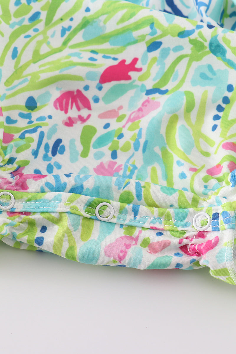 Tropical breeze print bubble