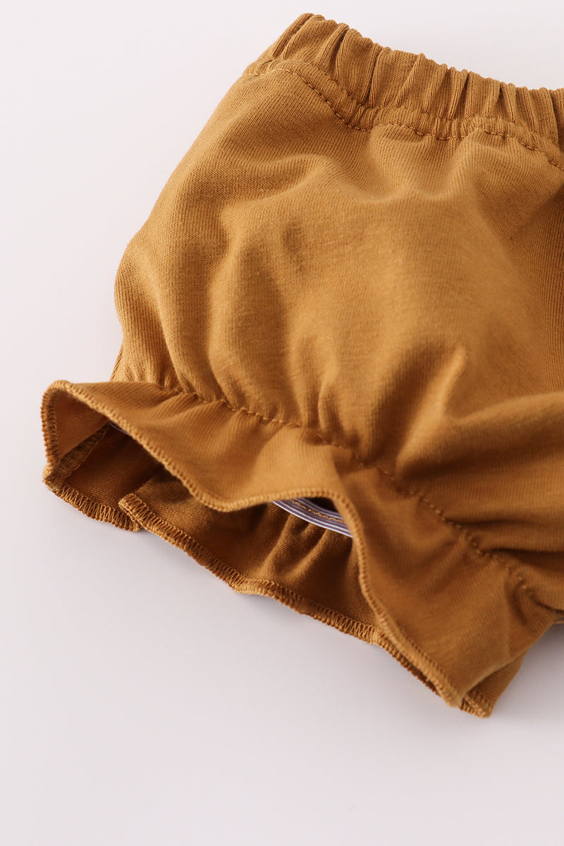 Halloween camouflage applique bloomer set