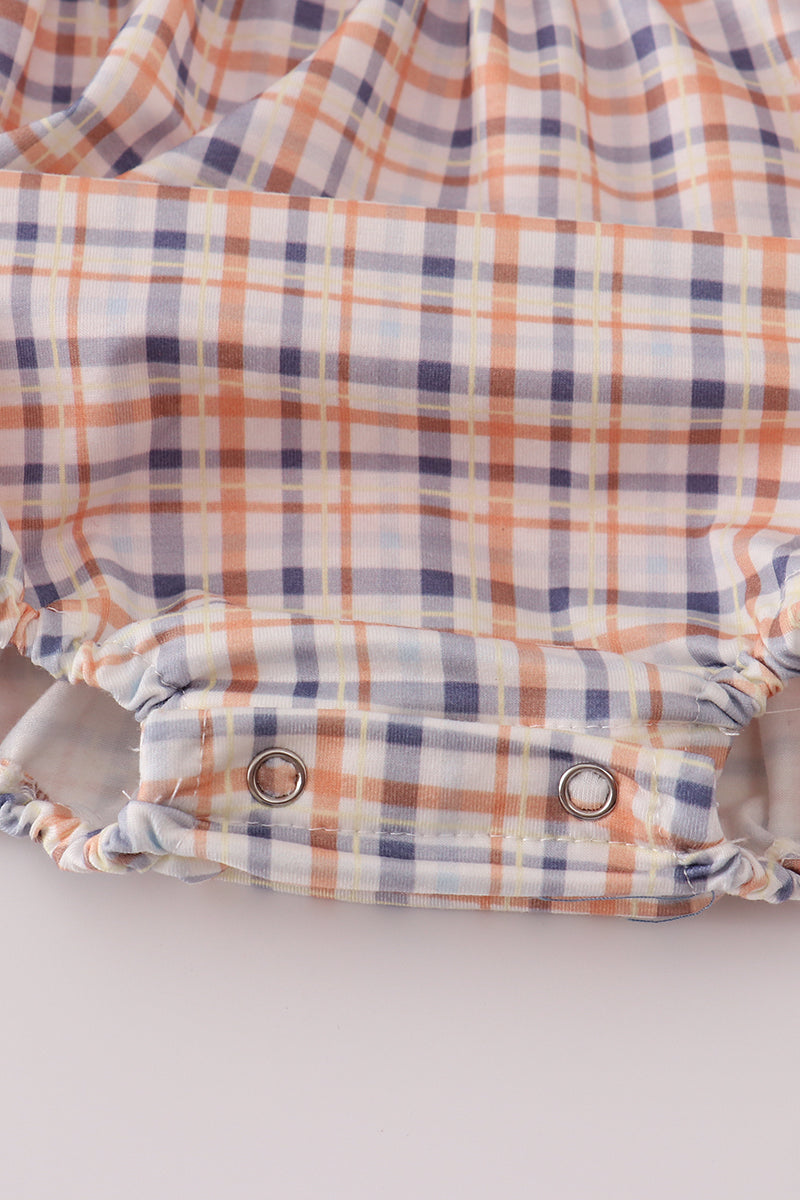 Orange turkey embroidery bubble set