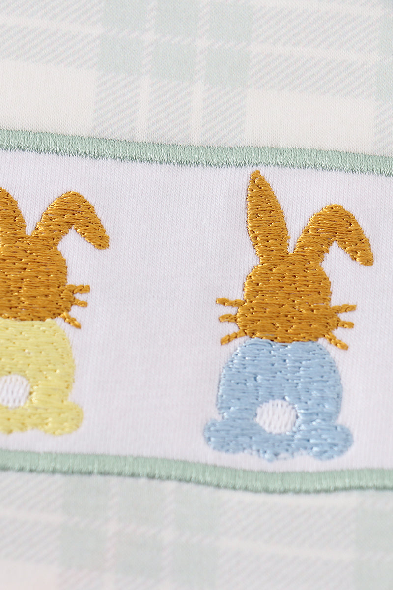 Green bunny embroidery bubble