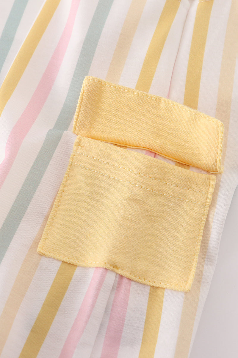 Rainbow stripe pocket jonjon