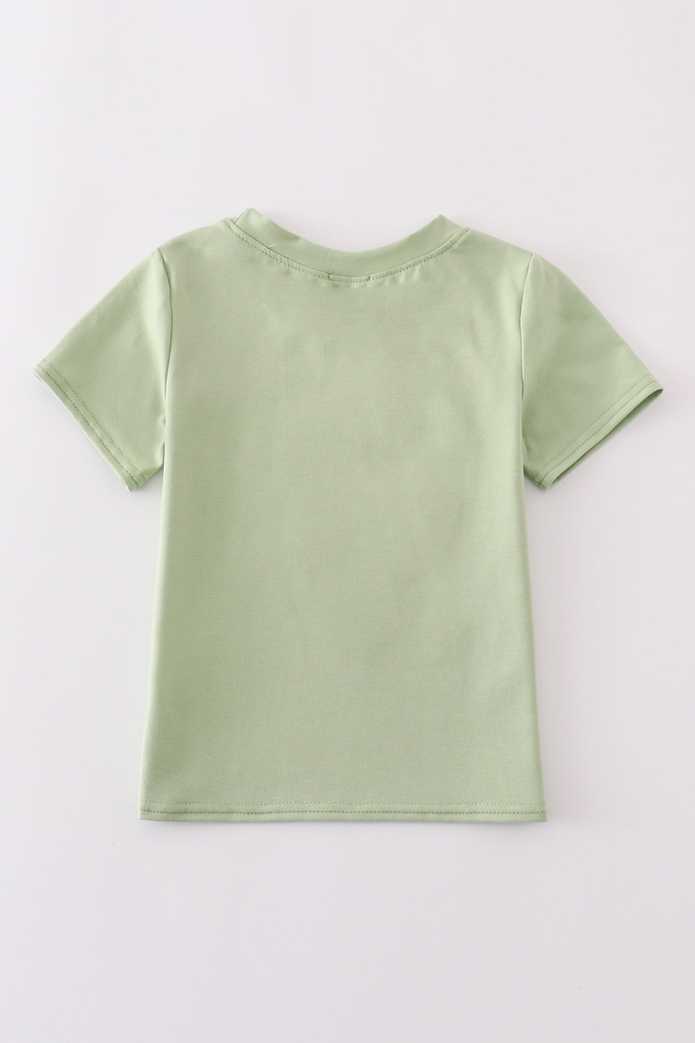 Green fish applique top