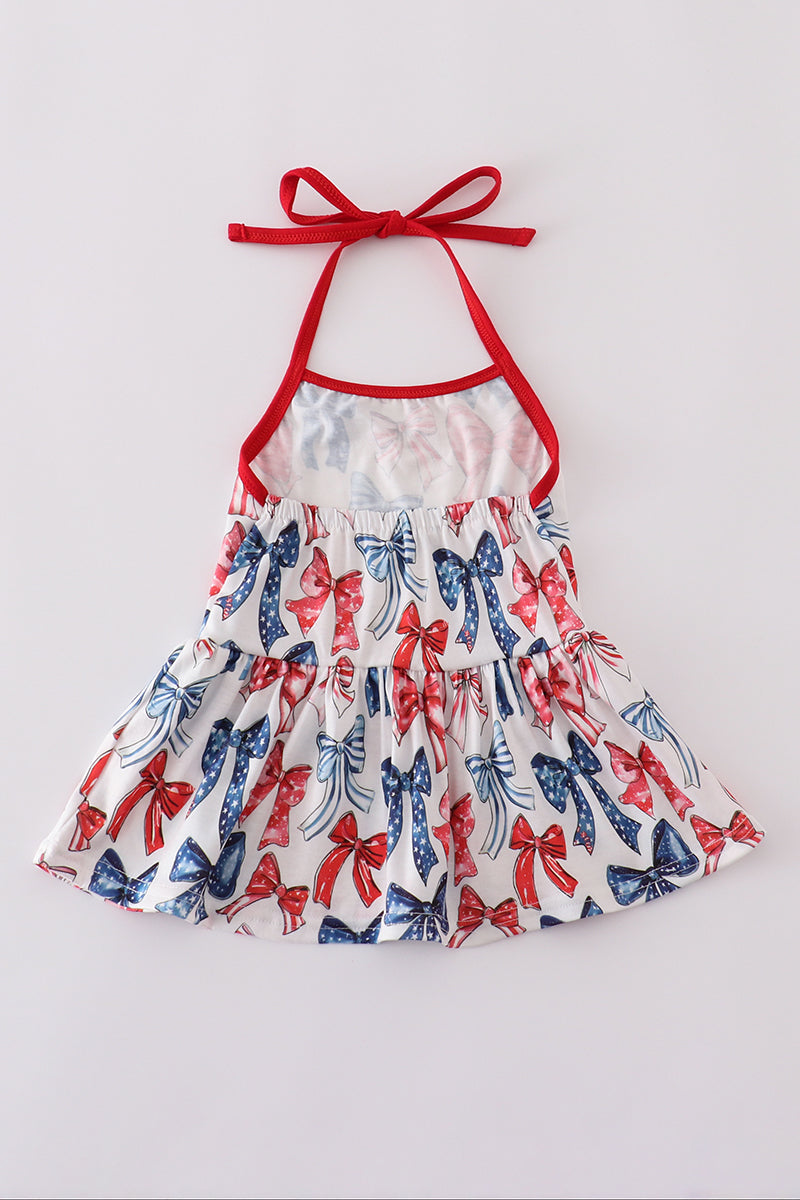 Bow print mom&me top