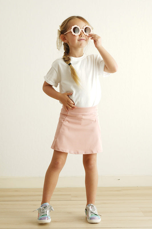 Pink active sporty girl skirt