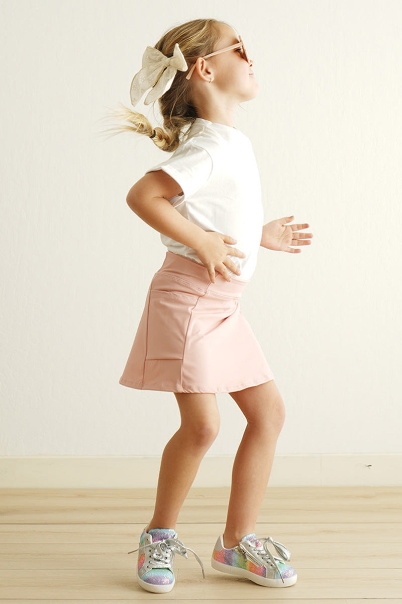 Pink active sporty girl skirt