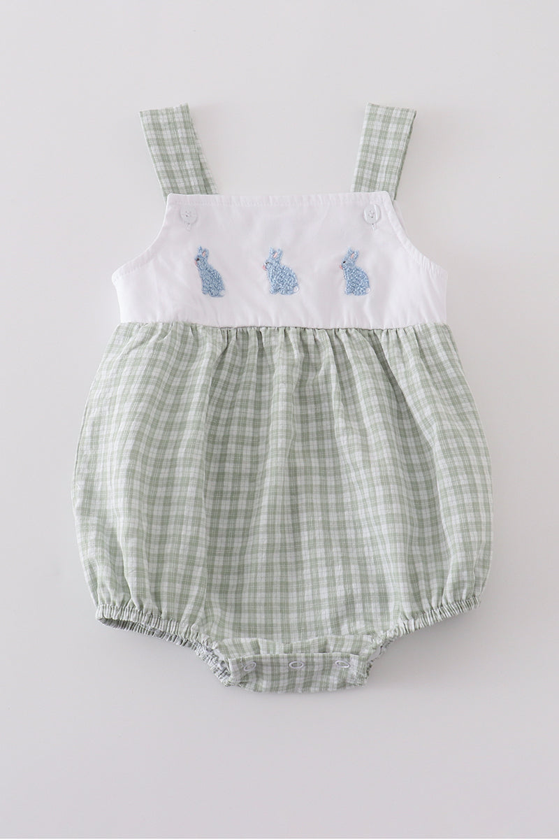 Premium White bunny embroidery bubble