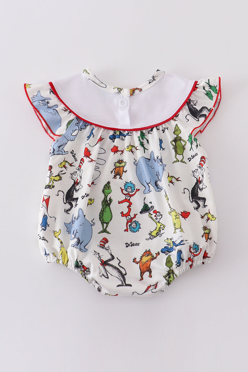 Dr.Seuss embroidery girl bubble