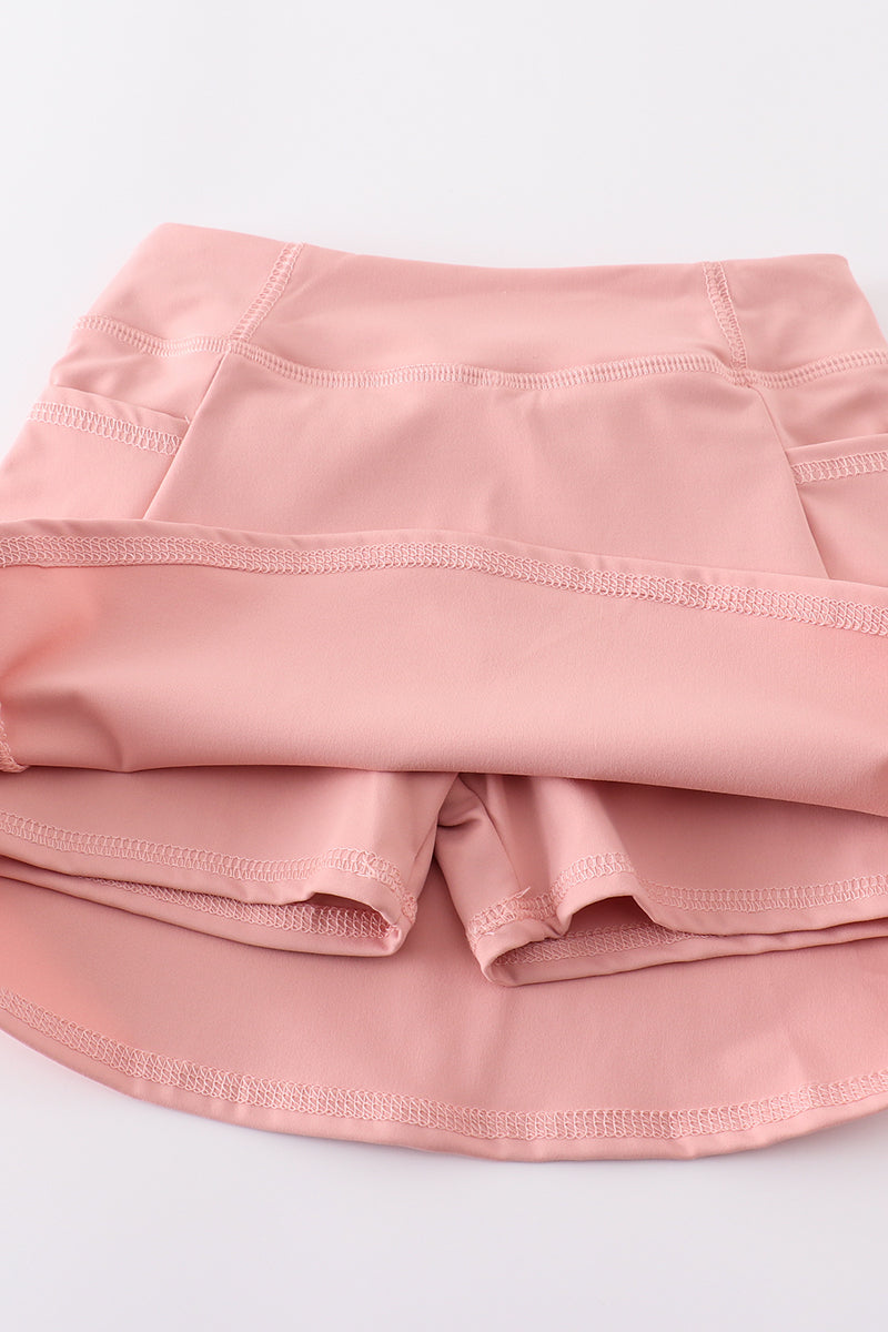 Pink active sporty girl skirt