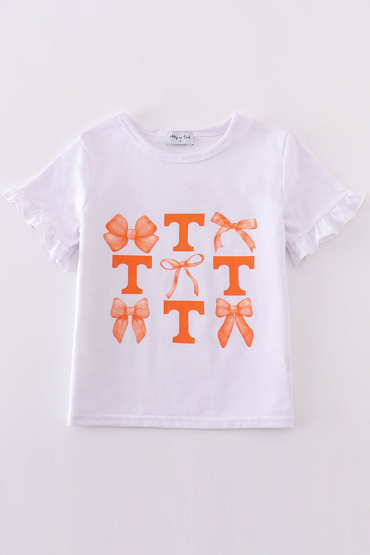 Tennessee bow mom top