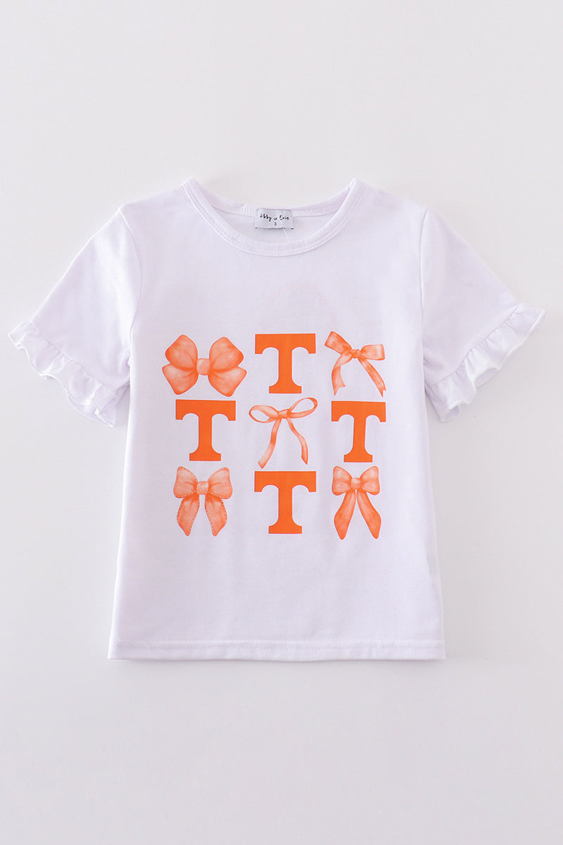 Tennessee bow girl top