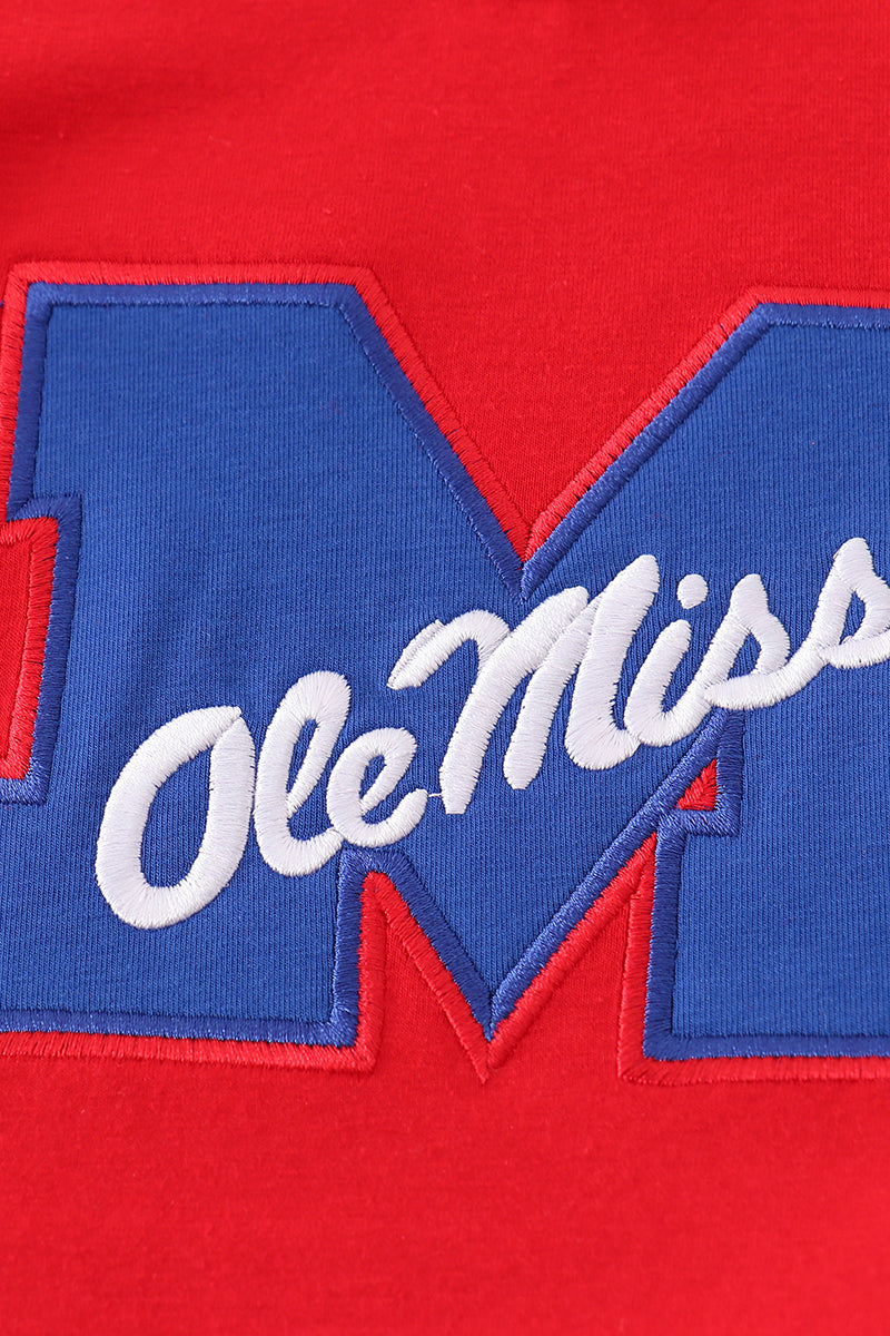 Red ole miss embroidery girl skort set