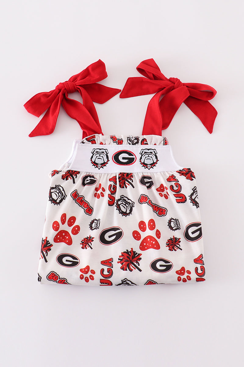 Red georgia embroidery set