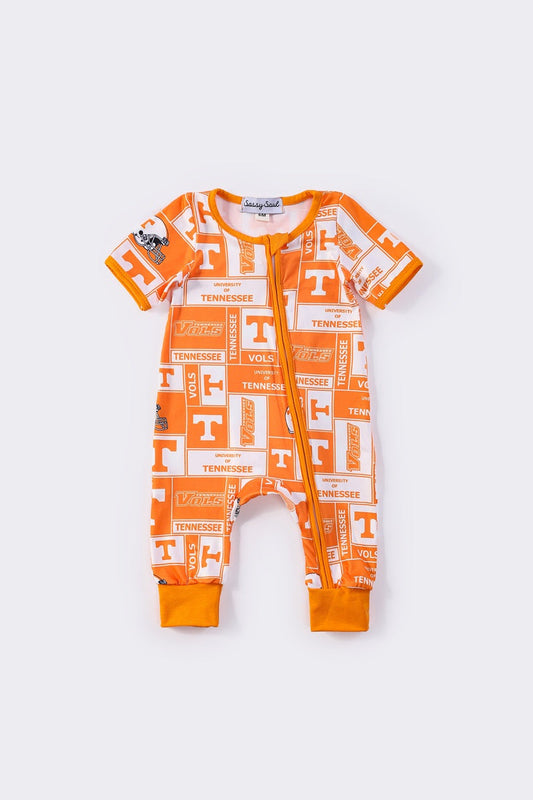 Tennessee print girl romper