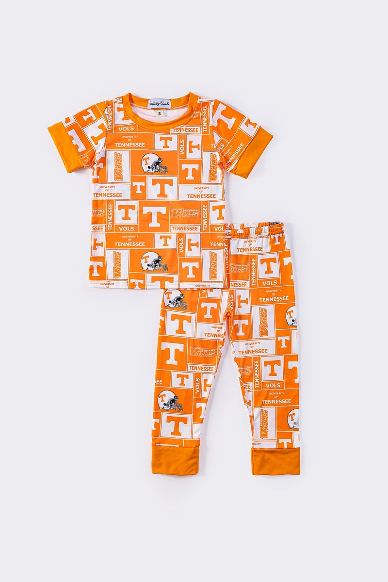 Tennessee print boy pajama set