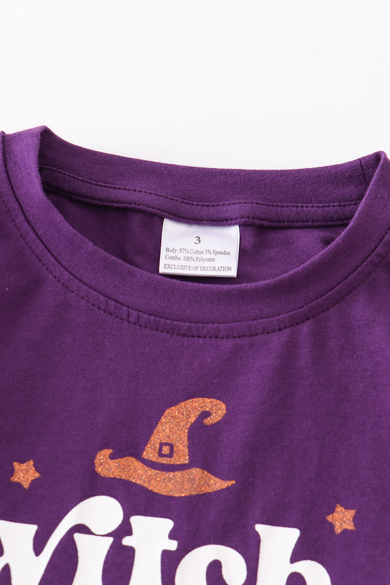 Purple witch party girl top